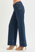 Backroad Blues Mid Rise Trouser Denim