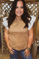 Back In The Saddle Faux Suede Top
