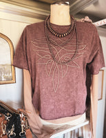Martina Boot Stitch Top-ALL SIZES