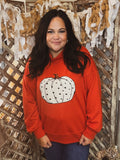 Cozy Pumpkin Mock Neck Sweatshirt