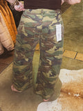 Off The Grid Camo Barrel Pants-CURVY