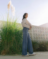 Chase You Down The Driveway Super High Rise TC Denim-CURVY