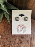 Small Concho Stud Earrings