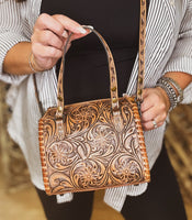 Mini Tooled Trunk Bag
