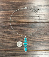 Cascading Navajo Turquoise Necklace