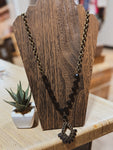 Black Fan Necklace