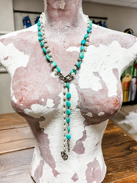 Crystal & Stone Lariat Necklaces