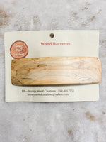 Wood Barettes