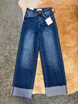 Deep Water Cuffed Denim