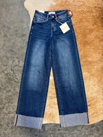 Deep Water Cuffed Denim