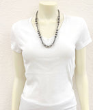 Handmade 23" Cylindrical Navajo Bead Necklace