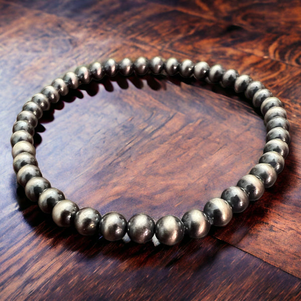 4mm - Sterling Pearl Stretch Bracelet