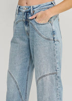 Blink Twice Barrel Wide Cuff Denim