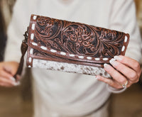 Tooled Wrist Wallet