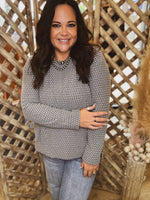 Backup Plan Textured Knit Crewneck Sweater