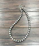 Handmade 24" Cylindrical Navajo Bead Necklace