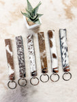 Cowhide Keychain Wristlets