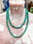 Copper Turq Disc Bead Necklace