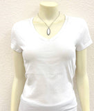 Oval White Turquoise Chain Necklace
