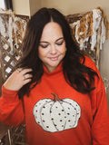 Cozy Pumpkin Mock Neck Sweatshirt