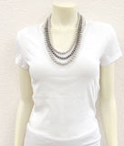 Handmade Silver & Navajo Bead Necklace