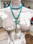 Turq Waterfall Stars Necklace