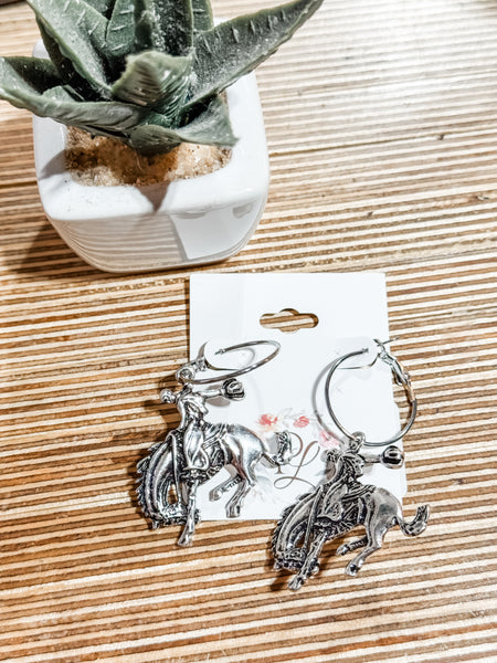 Bronc Rider Earrings