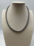 6mm Sterling Pearl Necklace - 16 inch