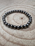6mm - Sterling Pearl Stretch Bracelet