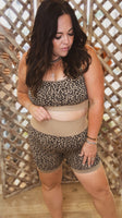 Player Biker Shorts & Bra Set