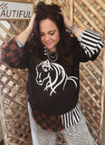 Midnight Stallion Sweater Top