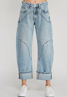 Blink Twice Barrel Wide Cuff Denim