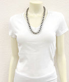 Handmade 24" Cylindrical Navajo Bead Necklace