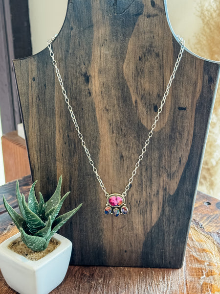 Dahlia Rose Chain Necklace