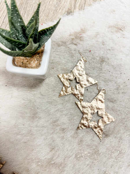 Gold Stars Earrings