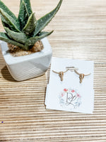 Longhorn Stud Earrings