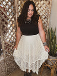 Southern Charm Midi Lace Skirt