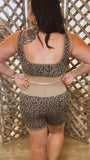 Player Biker Shorts & Bra Set