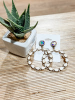 Wood Circle Earrings