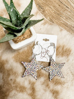 Star Hoop Dangle Earrings