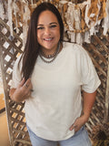 Hadley Textured Top-IVORY