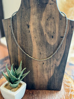 3mm Navajo Pearl & Gold Necklace