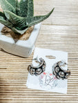 Bubble Teardrop Huggie Earrings