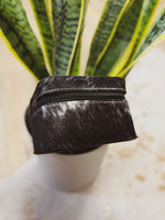 Small B&W Checkered Black Cowhide Jewelry Box