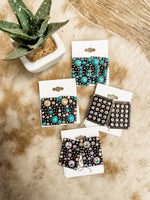 Large Rectangle Glitzy Bubble Earrings