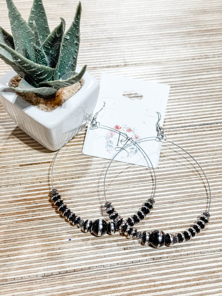Large Rondell Hoop Earrings