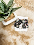 Large Rectangle Glitzy Bubble Earrings