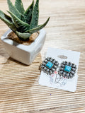 Square Bubble Stud Earrings