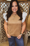 Back In The Saddle Faux Suede Top