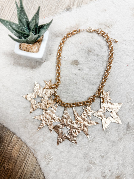 Gold Stars Necklace